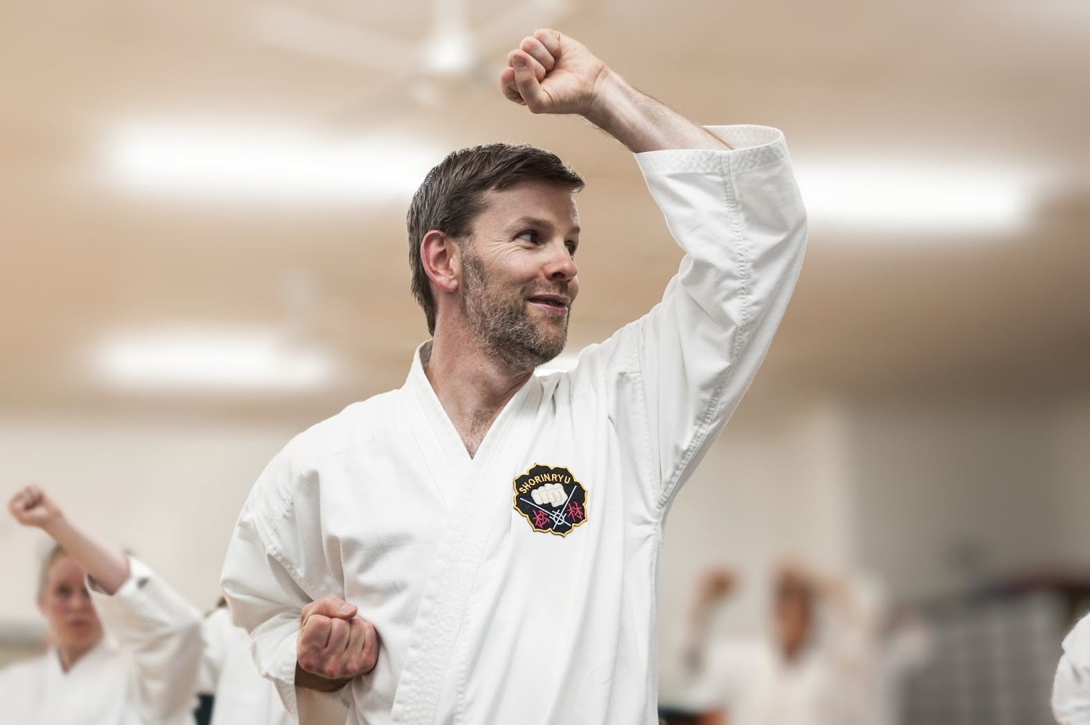 Luke practicing Karate